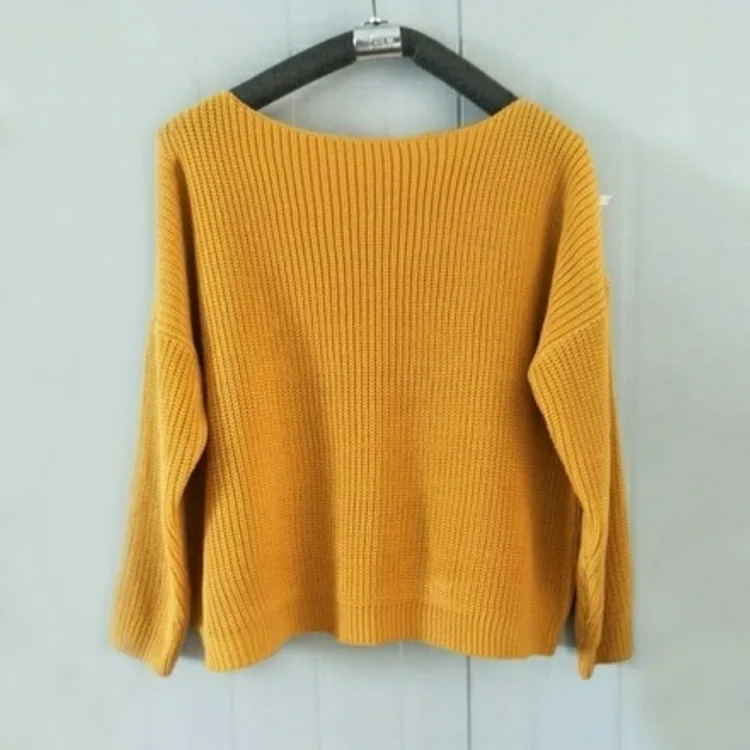 

Autumn Winter Oversized Sweaters Girl Fashion Strapless Long Sleeve Pullover Sweater Women Off Shoulder Sexy Solid Color Female