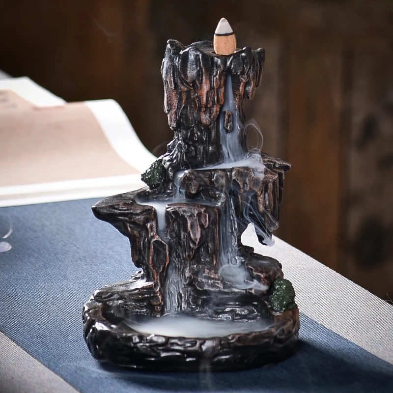 

Ароматическая горелка GY Backflow, креативное украшение, античная спальня, высокая горная вода, керамический камень, порошок, благовония для чай...