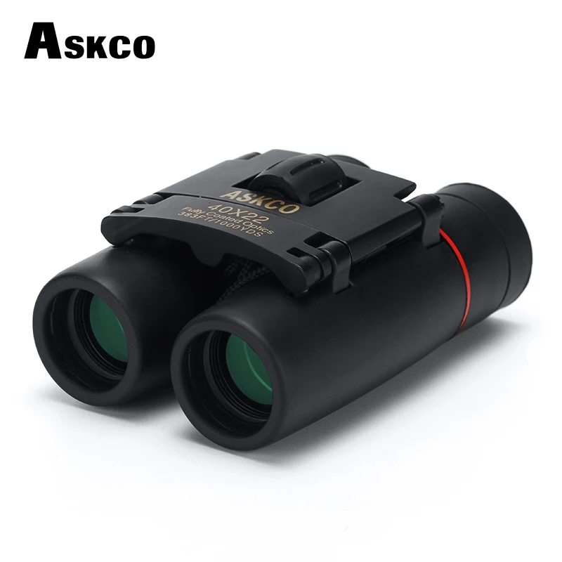 Бинокль большой мощности 40x22 карманный складной телескоп с HD зумом для туризма