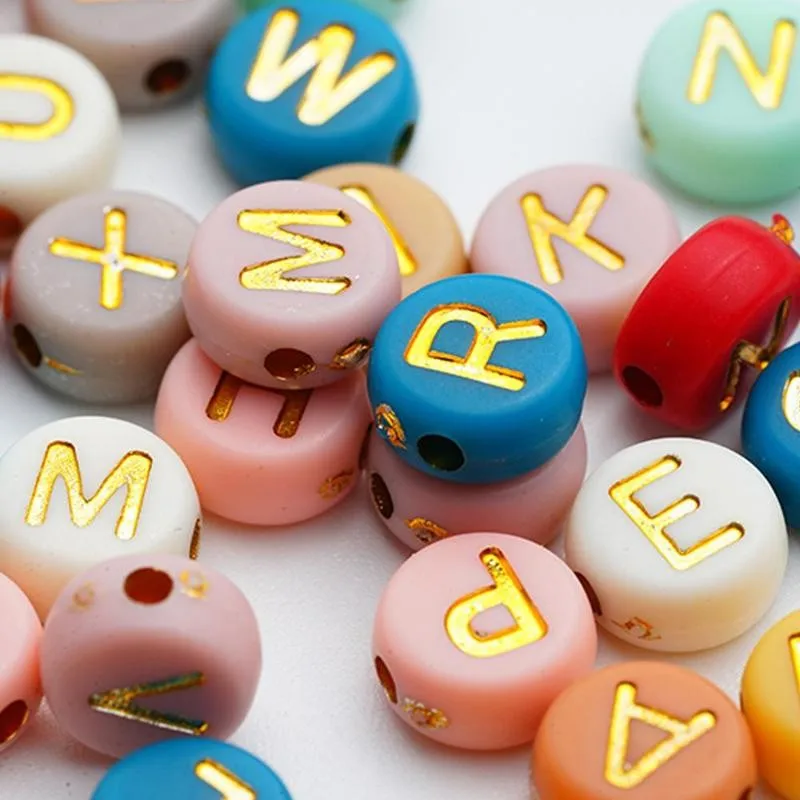 Бусины алфавита для изготовления ювелирных изделий ручной работы аксессуары