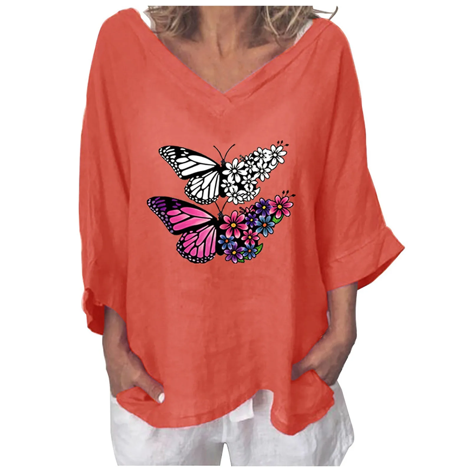 

Women T-shirt Round V-neck Casual Cotton Jumper Tops Heart Print Ladies T-shirt Top Blusas Femininas Mujer Camisetas T-Shirt Top