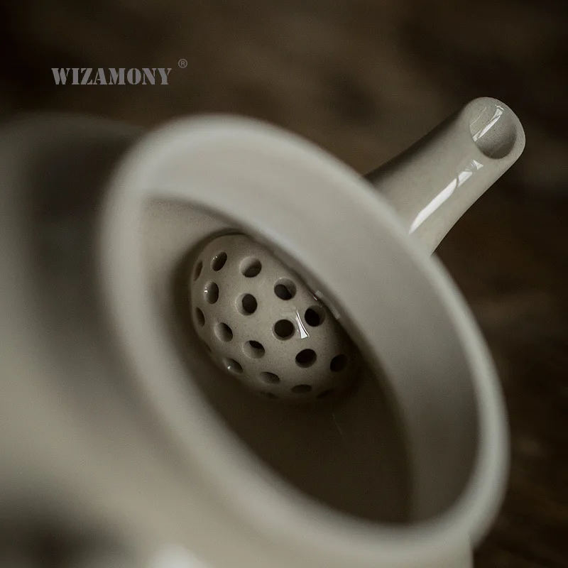 WIZAMONY Цзиндэчжэнь обычный чайник из ясеня с отверстиями чай кунг-фу простые