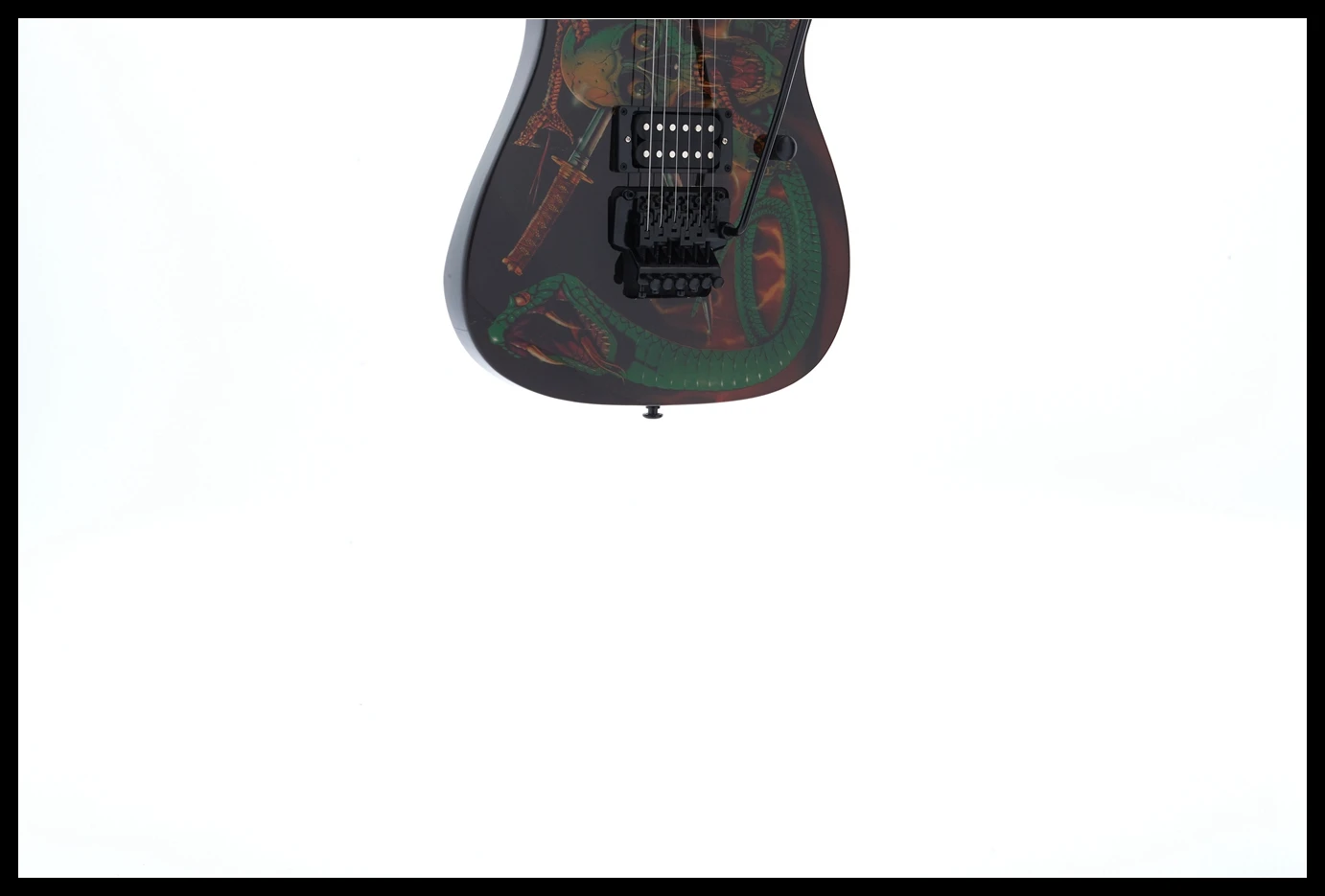 Электрогитара Skull& Snake Top липа тела Floyd Rose Bridge Pull/Push Swtich