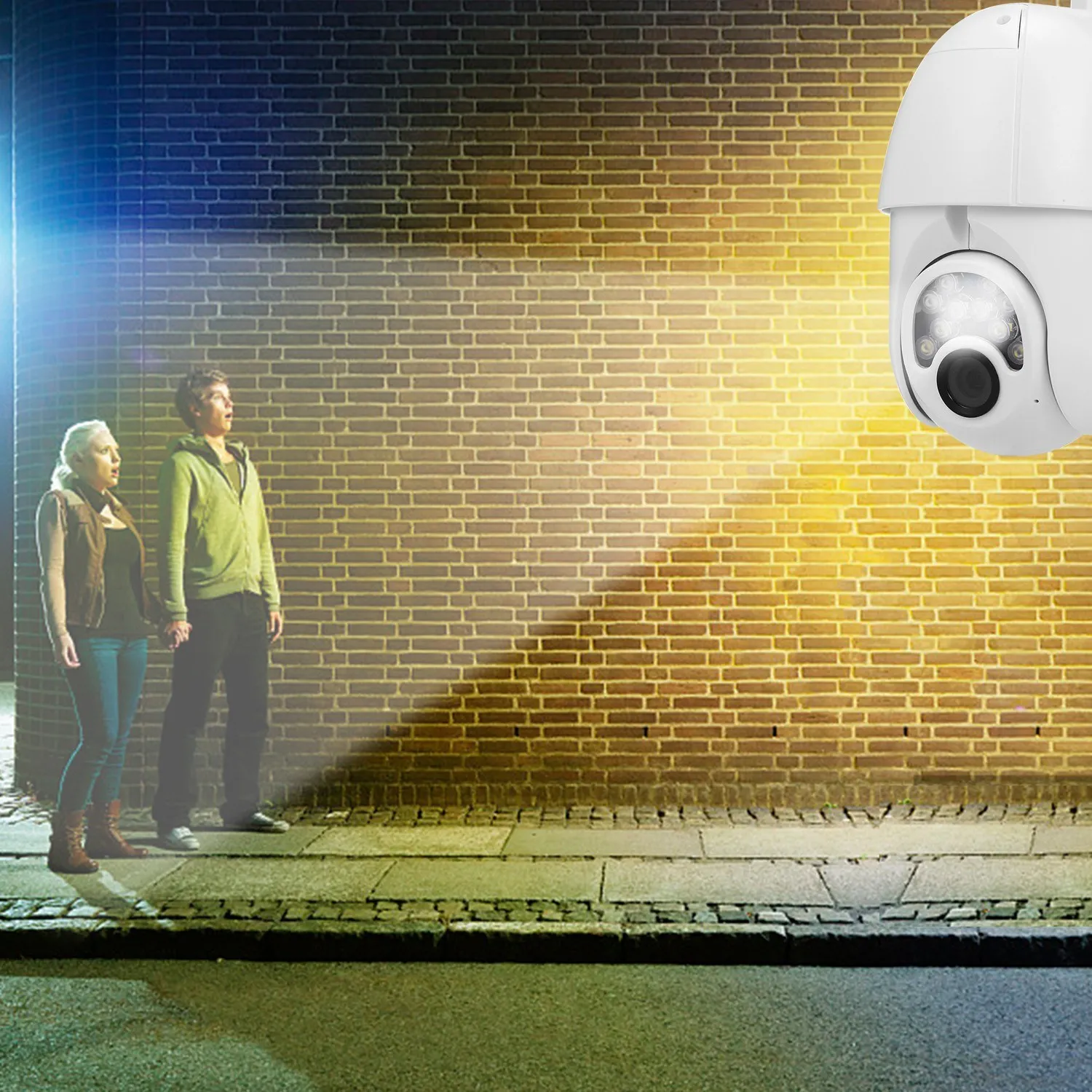 

V380 WIFI Smart Camera Monitor 2.0MP CCTV Cameras 2-Way Audio Built-in Speaker IR-CUT with TF Card Slot for Home Surveilance