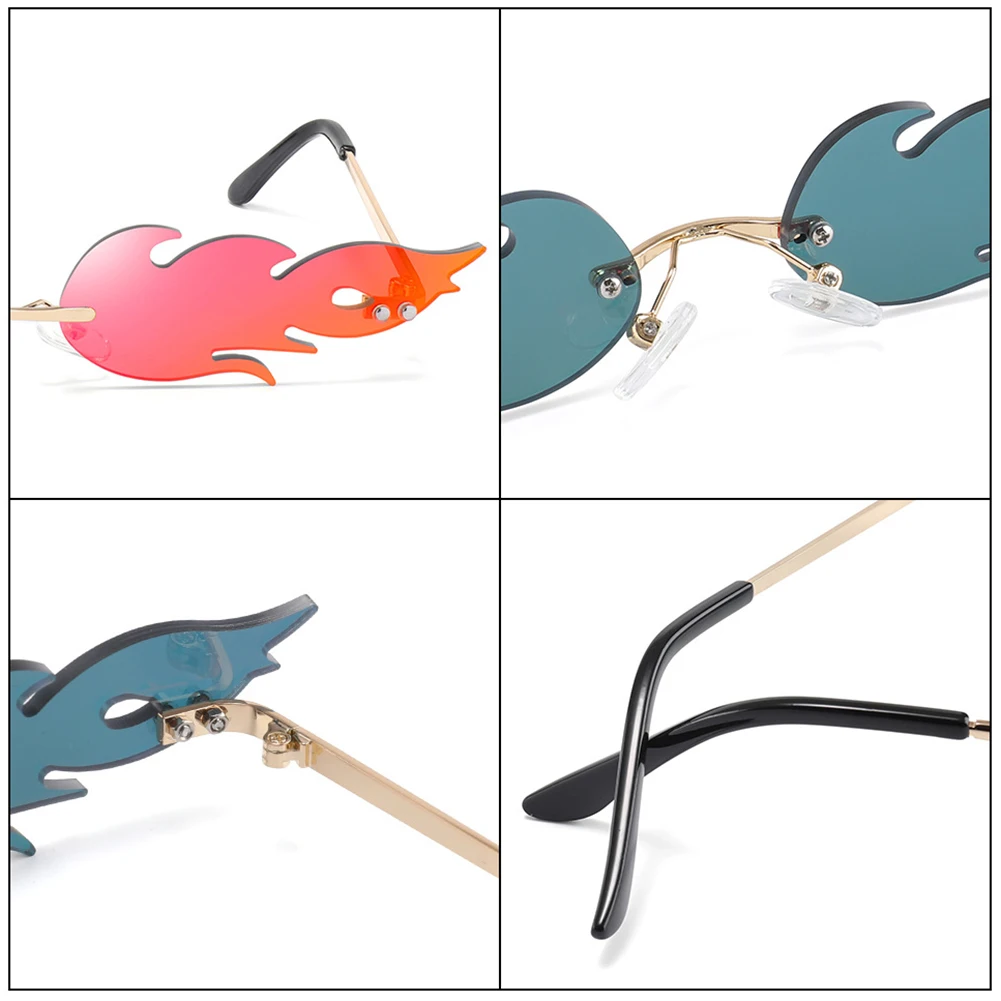 

Sun Glasses Sunglasses Fire Flame Sunglasses Streetwear Car Driving Glasses Trending Narrow Fashion UV 400 Eyewear