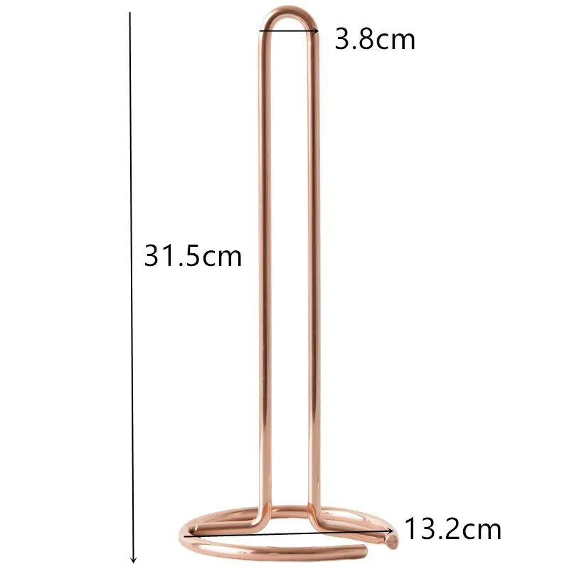 

Kitchen Vertical Roll Holder Paper Napkin Shelf Desktop Paper Towel Storage Holders Tissue Punch-free Storage Rack