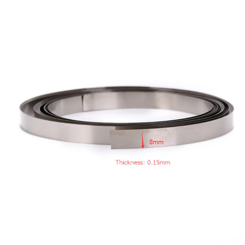 

2M 8Mm X 0.1/0.12/0.15 Vernikkeld Strip Tape Voor Li 18650 Batterij Puntlassen compatibel Voor Spot Lasser Machine