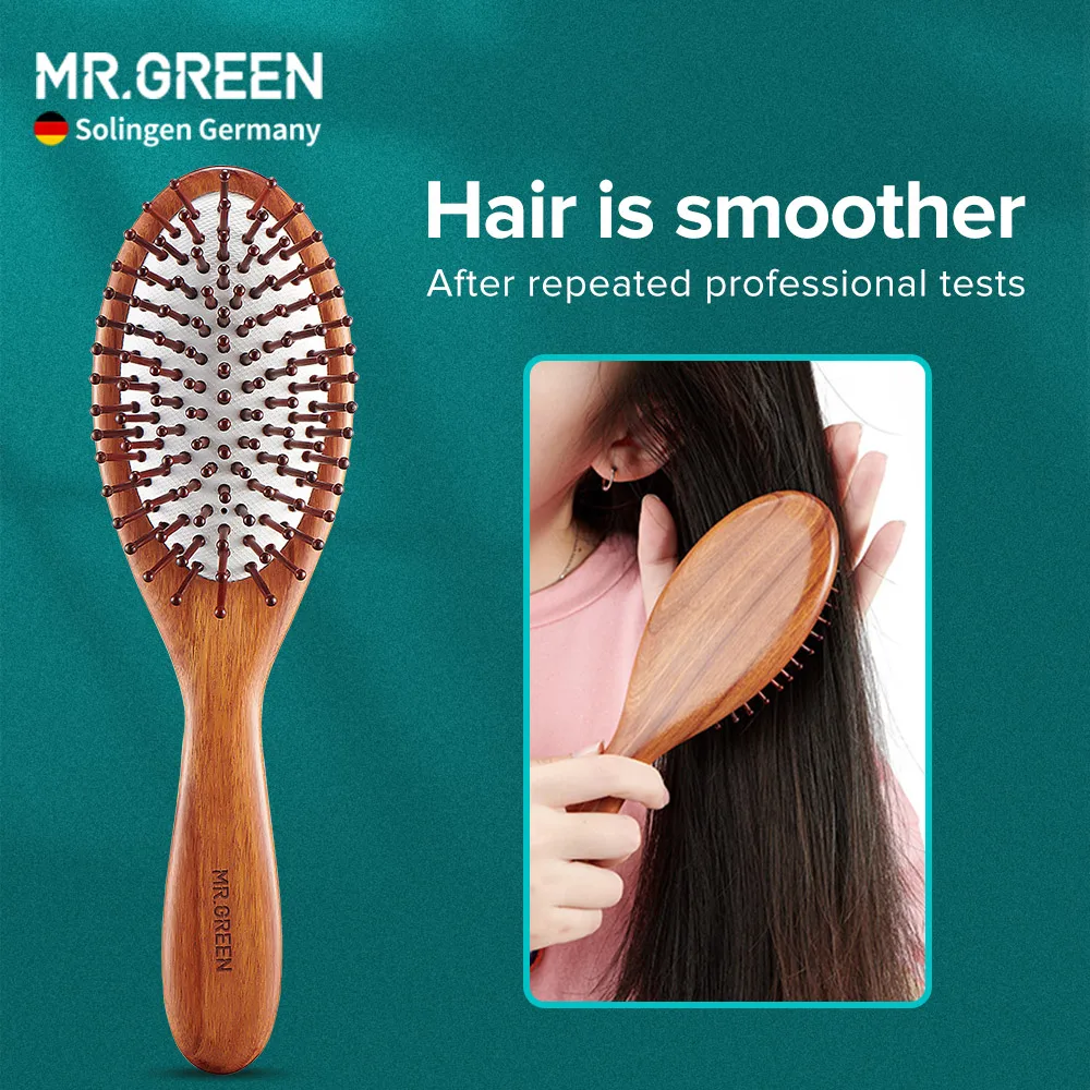 Гребень для волос MR.GREEN расческа женщин/мужчин деревянная Антистатическая