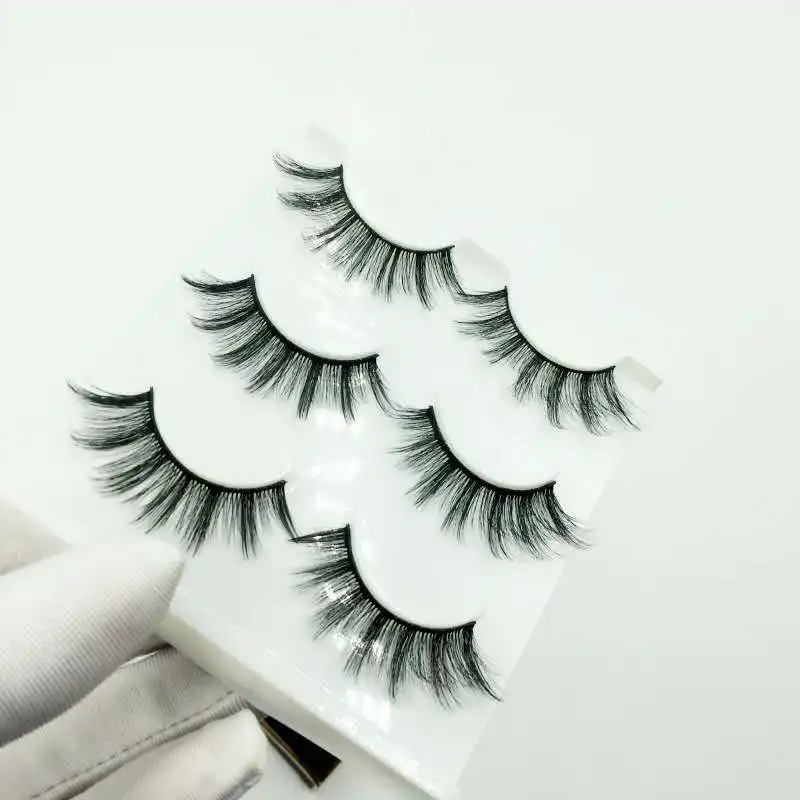 Ресницы Накладные из 2020 натуральной норки 3 пары|Накладные ресницы| |