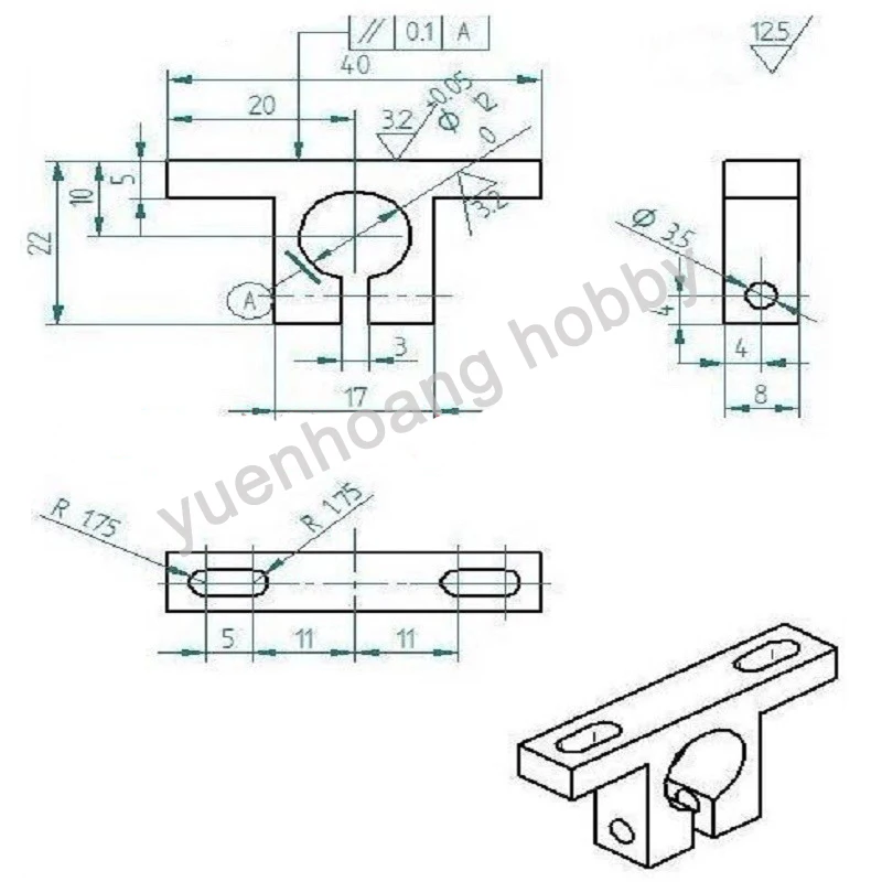 4 шт т образный трубный зажим