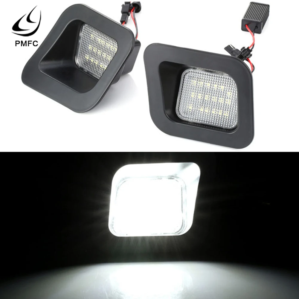 PMFC 2 шт. Подсветка регистрационного номера номер светодиодный лампы Задний
