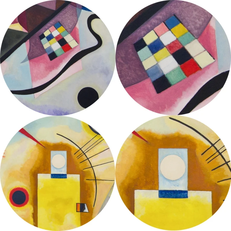 Wassily Kandinsky желтая красная синяя Настенная картина для гостиной Декор знаменитый