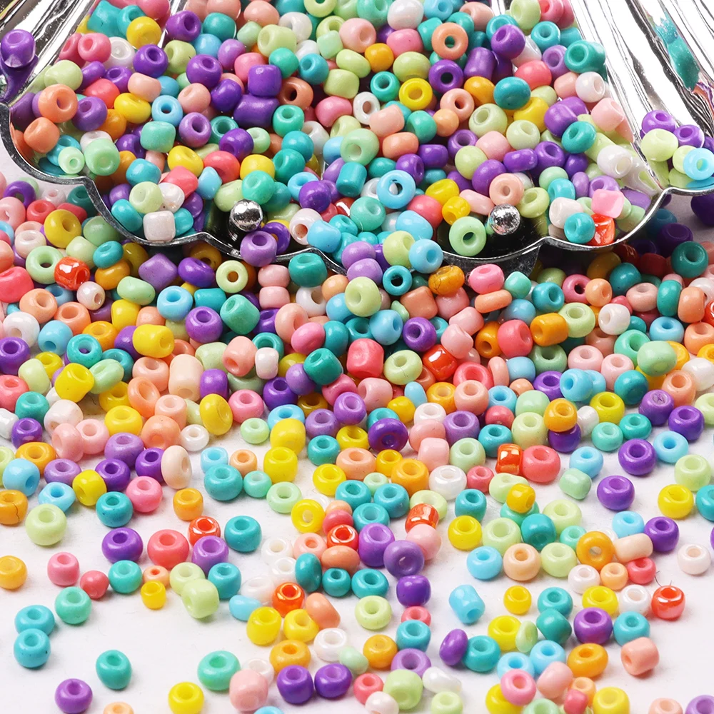 

Glass Seed Beads Bulk,2/3/4mm Craft Small Pony Jewelry Beads for DIY Craft Project Bracelet Necklace Jewelry Making