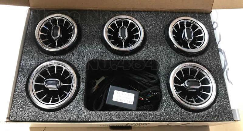 

12-color Set For Benz A/CLA/GLA class W176 W117 W156 Air Vent Turbine Ambient Light LED Nozzle Lamp Decorative Atmosphere Lamp