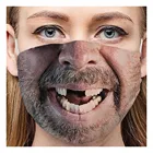 Забавная дышащая маска для лица в стиле унисекс, Пылезащитная быстросохнущая маска для защиты лица