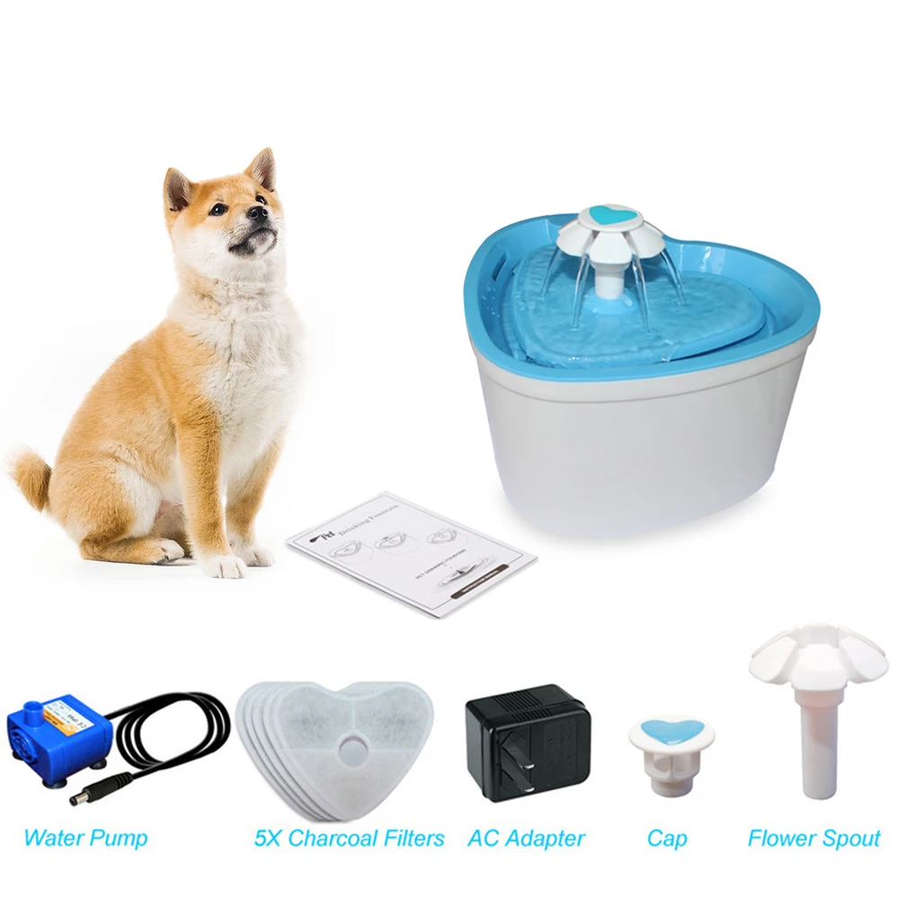 2L автоматический питатель для кошек фонтан собак домашних животных бесшумный