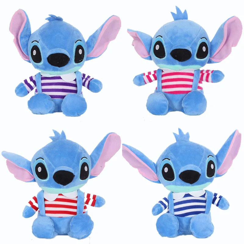 Stripe Stitch 4 вида стежка пелуче Лило и плюшевые игрушки, Стич кукла животные Стич отправка произвольного товара подарок на день рождения для детей 20 см - Цвет: Stripe Stitch