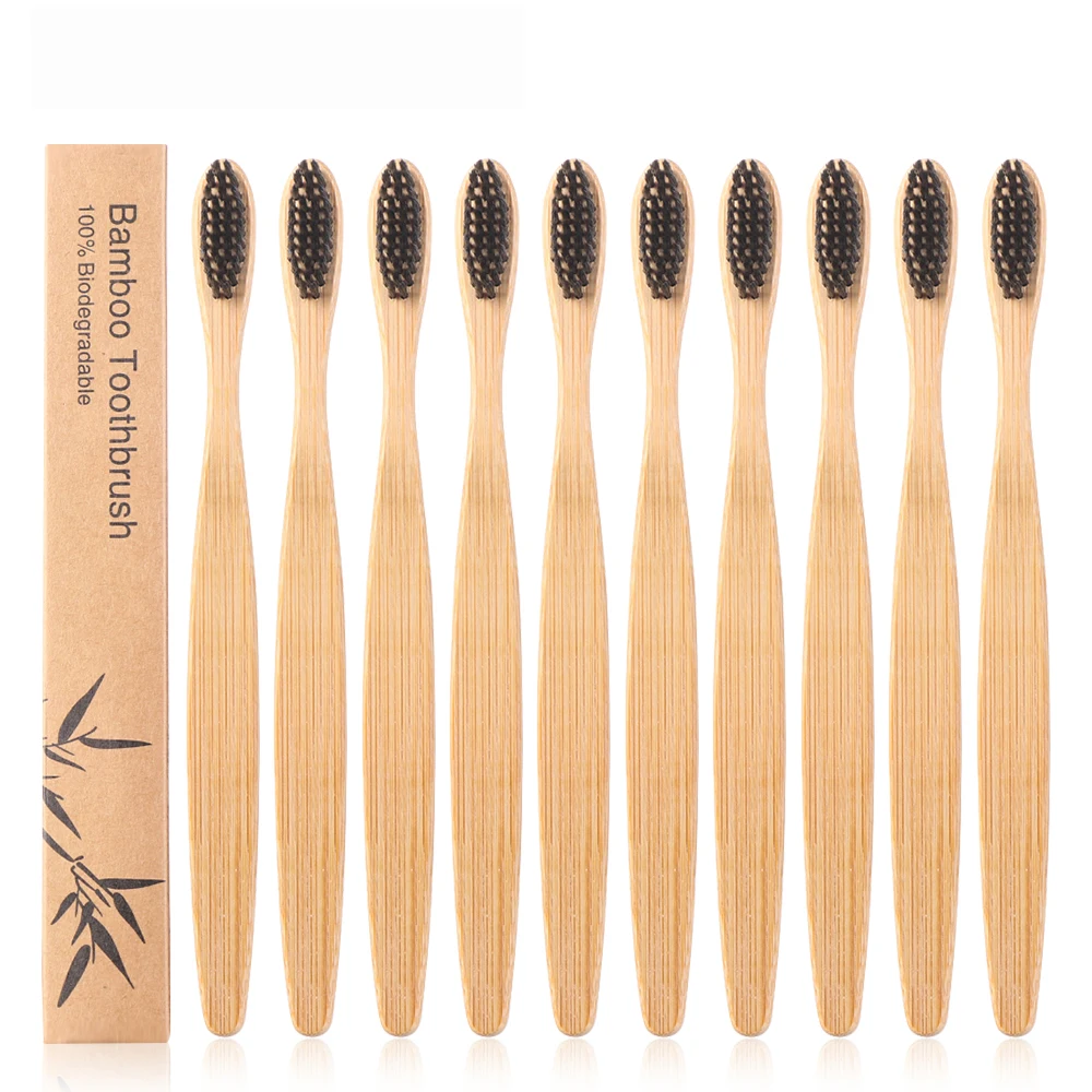 5 шт. биоразлагаемые зубные щётки с деревянной ручкой|Зубные щетки| |