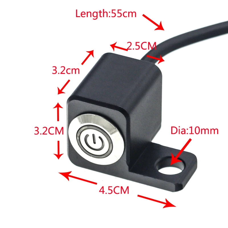 Переключатель мотоцикла LMoDri 12 В 10 мм с зеркалом | Автомобили и мотоциклы