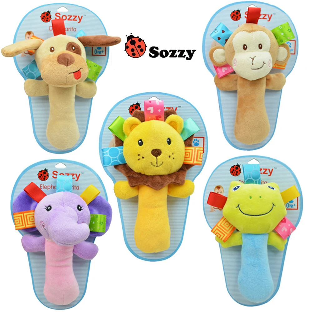 1 шт. Sozzy Детские музыкальные плюшевая погремушка для младенцев детские игрушки