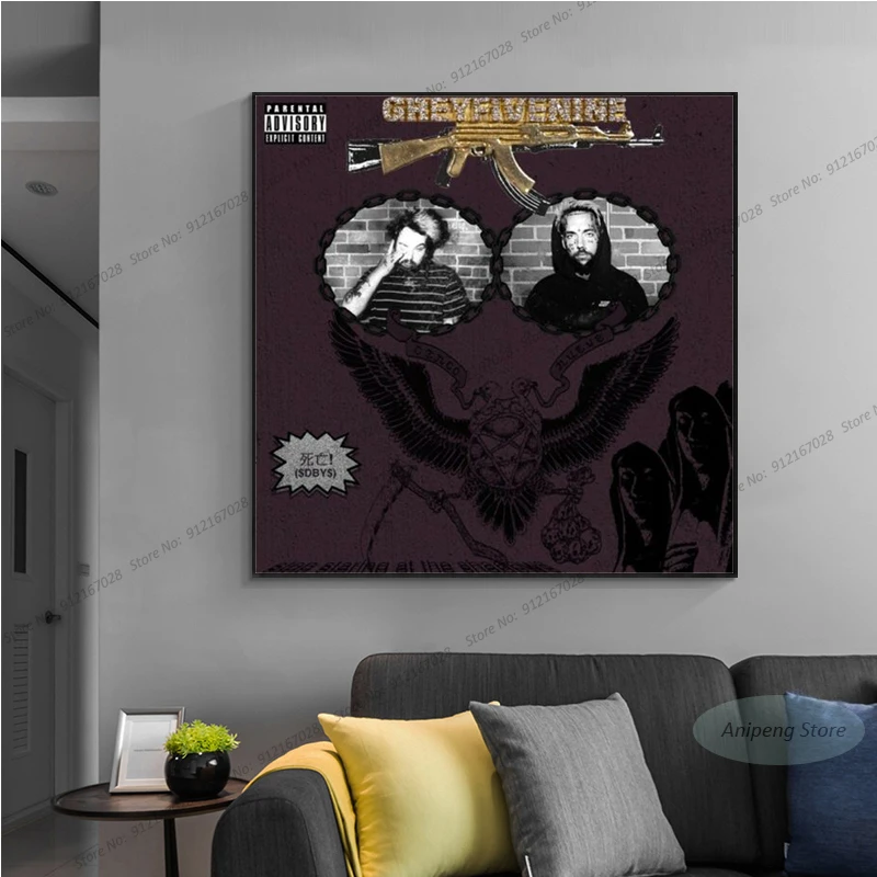 A050 $ UICIDEBOY Художественный альбом со звездами и тенями настенное искусство картина