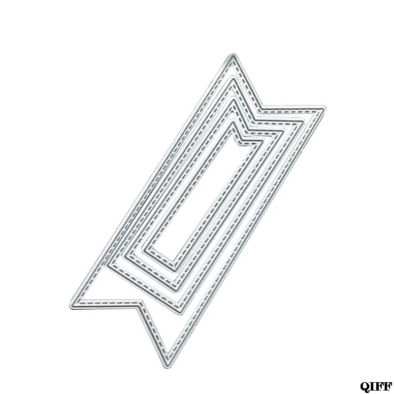 Трафарет из углеродистой стали с точечной линией и флагом шаблон для тиснения