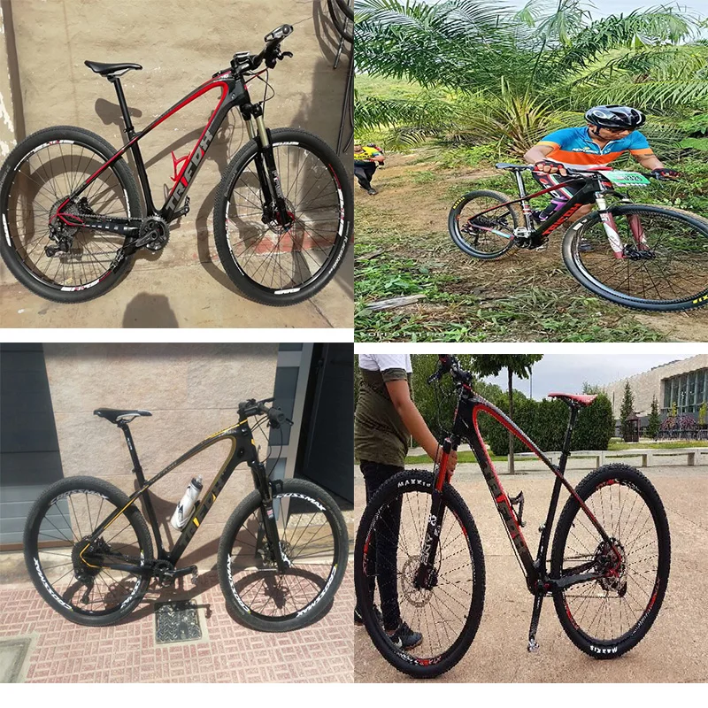 TRIFOX горный углерода велосипед рама 15,5/17/19 дюймов MTB углеродная рама 29er горный велосипед рама+ сиденье зажим+ гарнитура 2 года гарантии