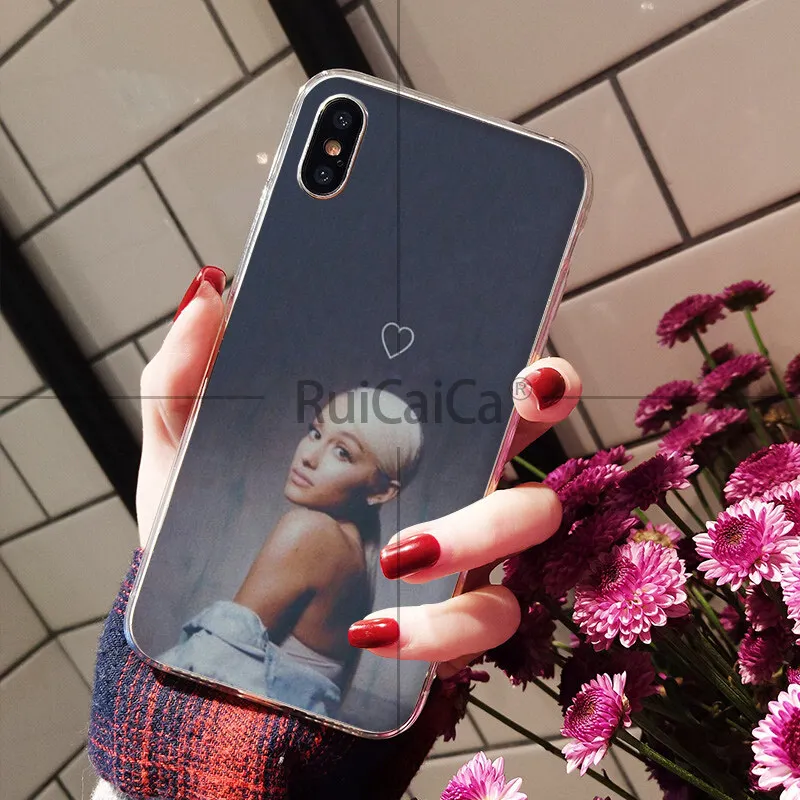 Ruicaica чехол для телефона с надписью No Tears Left To Cry ariana grande iPhone 8 7 6 6S Plus 5 5S SE XR X XS MAX |