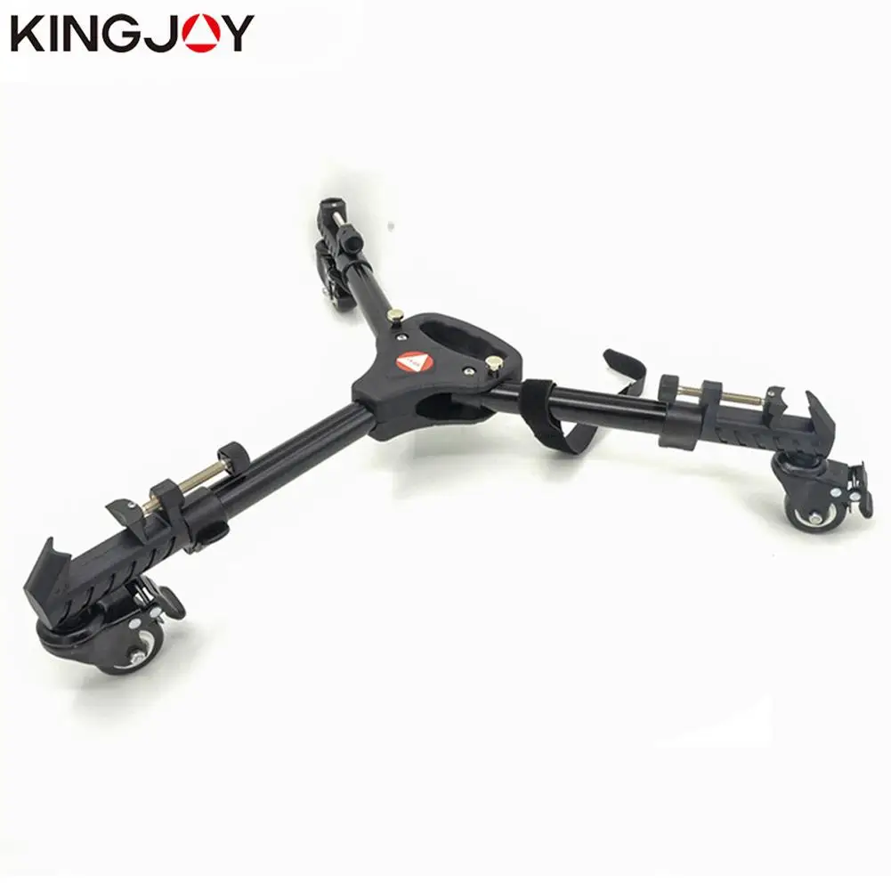 BEESCLOVER KINGJOY VX 600 Профессиональный Металлический трехколесные штатив Трипод с шкив