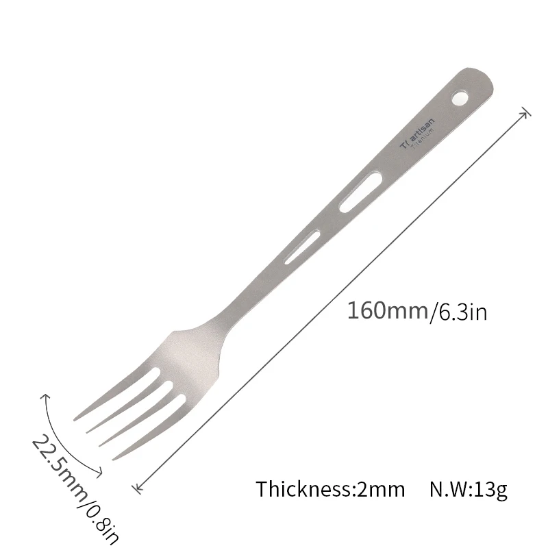 Набор ножей с ложкой и вилкой посуда из чистого титана многофункциональное