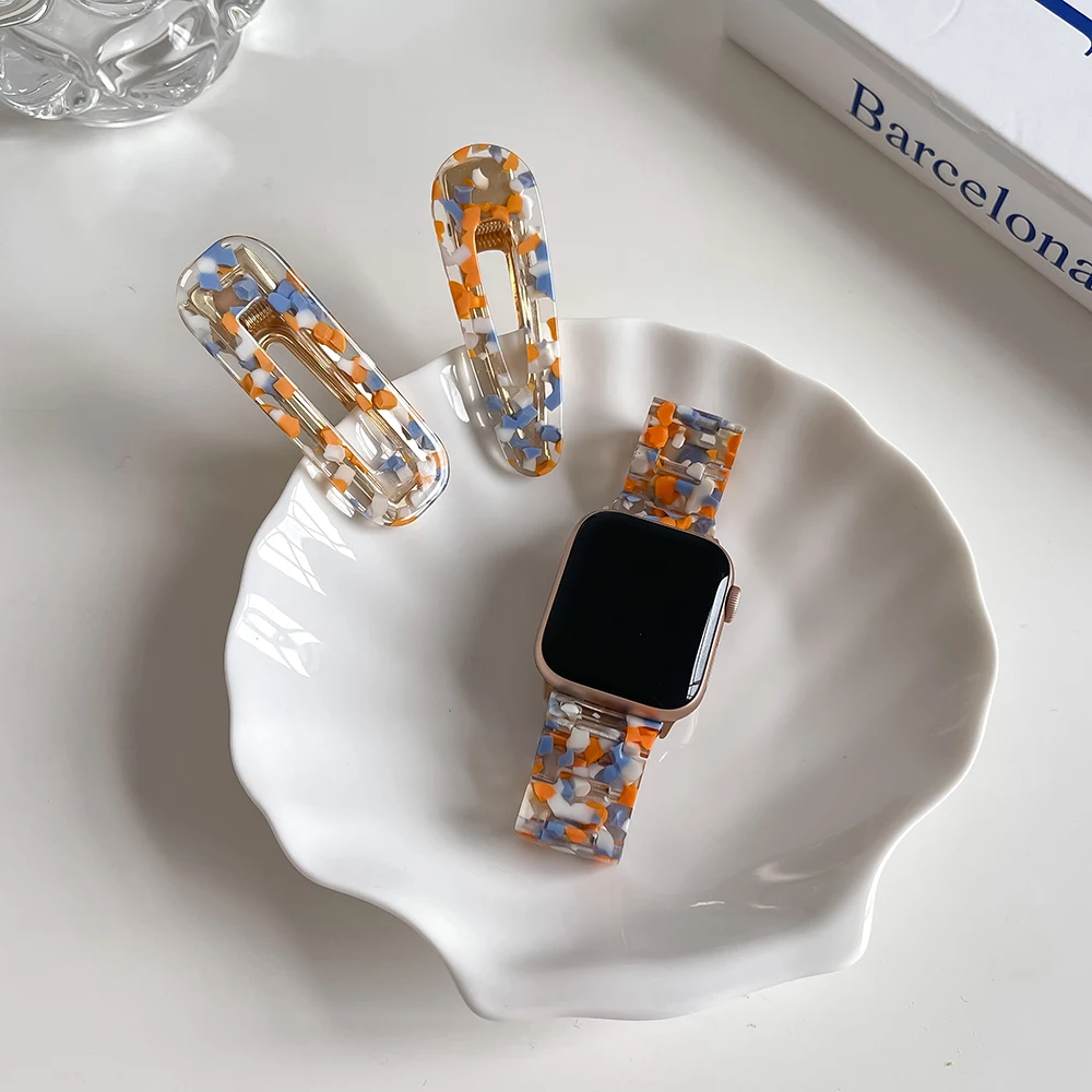 

Ремешок полимерный для apple Watch 6 5 4 band 42 мм 38 мм, прозрачный браслет для iwatch 6 series 5 4 3/2 44 мм 40 мм