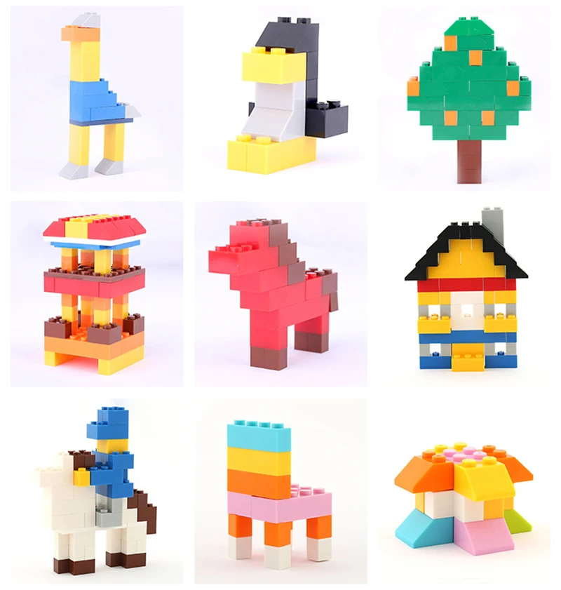 DIY строительные блоки наборы для детей развивающие игрушки город сделай сам