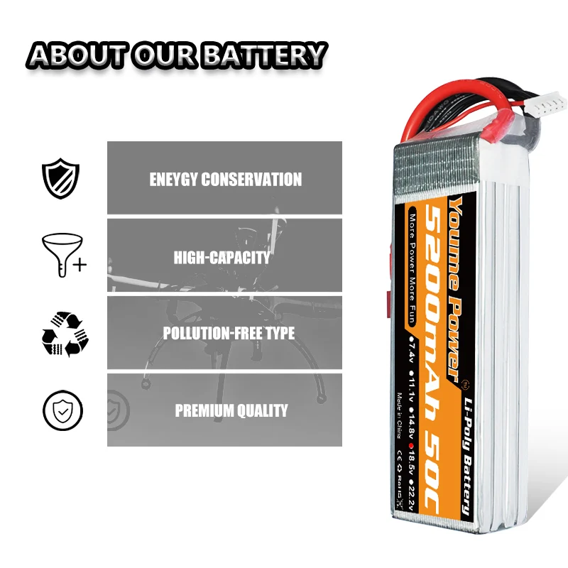 Батарея Lipo 2S 7 4 V 3S 11 1 4S 14 8 6200mAh 6S 6500 22 2 mAh 3300mAh 4000mAh 4500mAh 50C 60C T DEAN для автомобилей