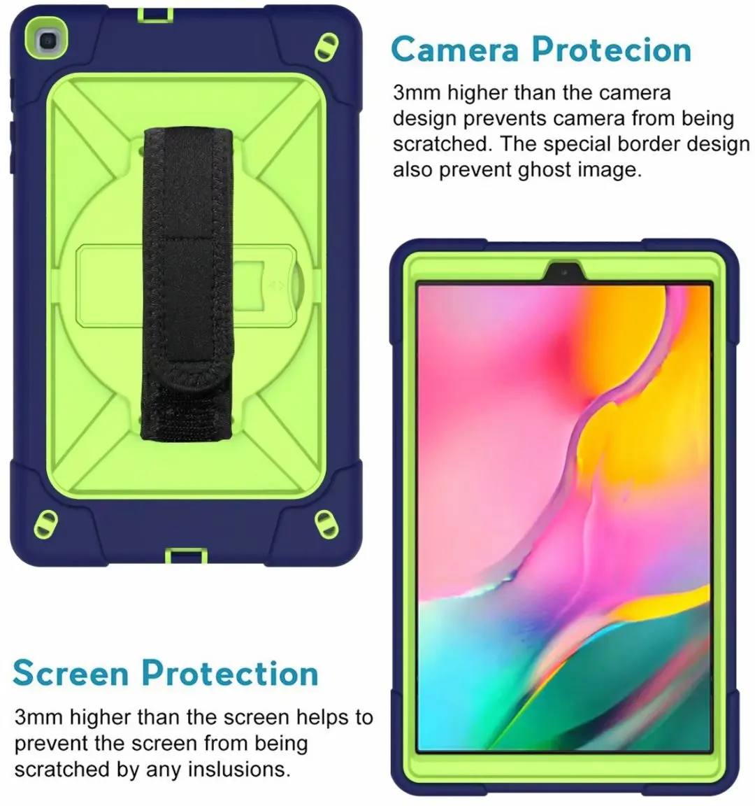 360 Вращающийся чехол для samsung galaxy tab a 10 1 2019 T515 T510 силиконовый планшета funda с