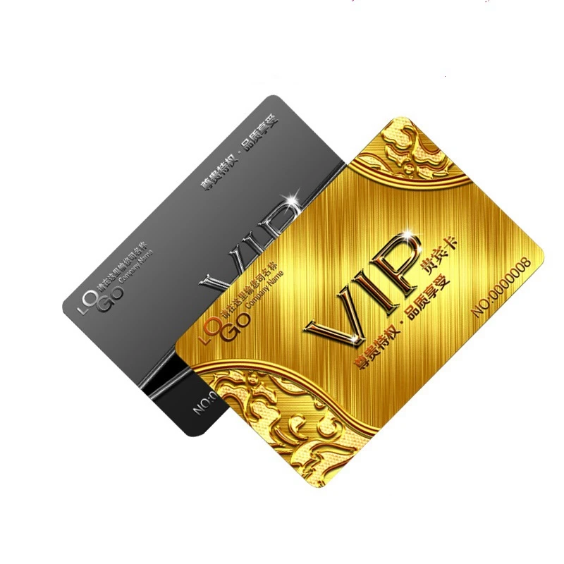 Пользовательские ПВХ ВИП-карта членство магнитной полосы IC карты 0076 мм толщина