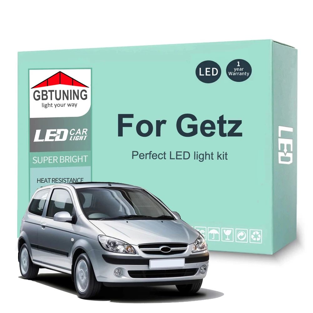 10 светодиодный т. комплект светодиодных ламп для светильник освещения Hyundai Getz 2002