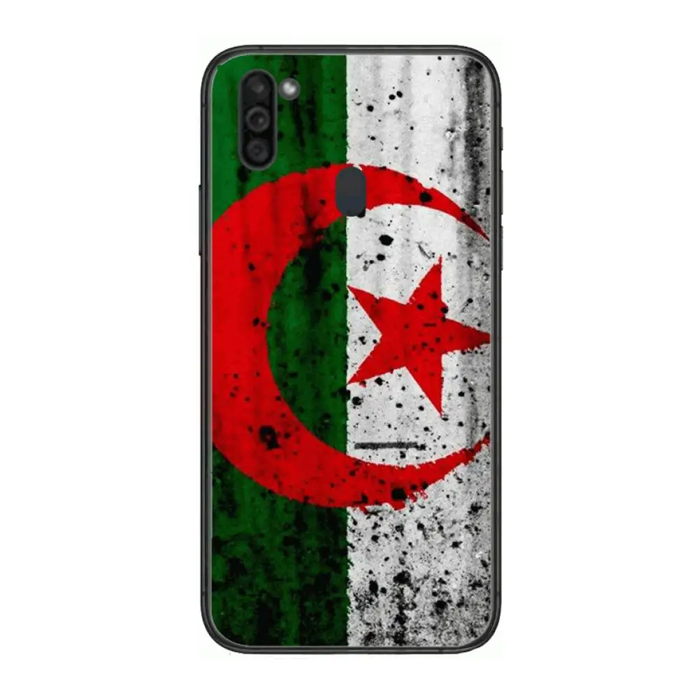 

Algeria National Flag Mobile Phone Case Hull For Samsung Galaxy M 10 20 21 31 30 60S 31S Black Shell Art Cell Cover TPU