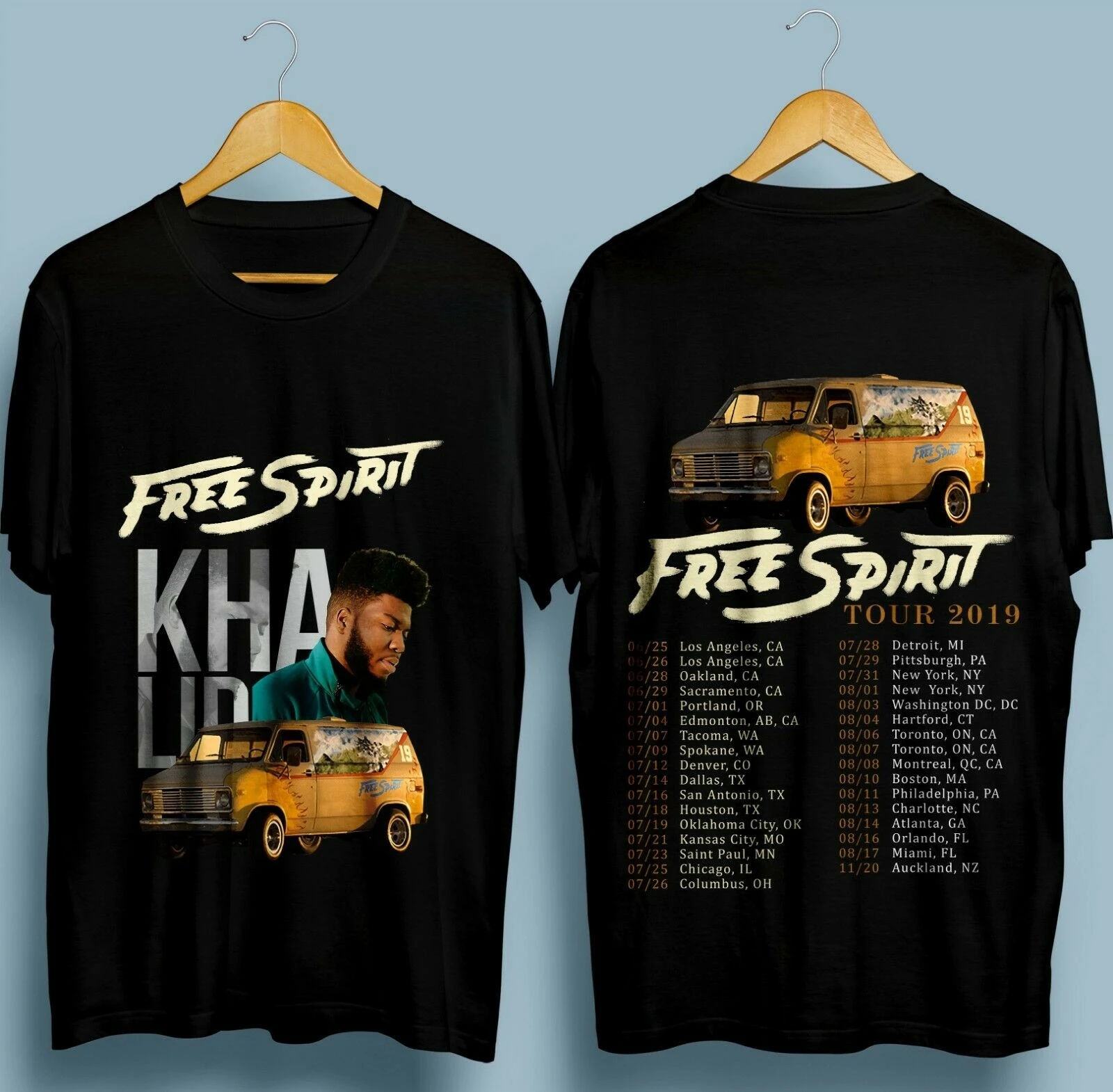 

New Khalid Free Spirit Tour 2019 Black T shirt Size S-2XL