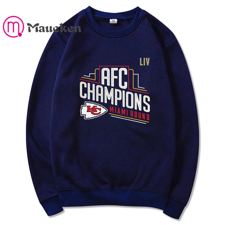 2020 зимние толстовки мужские wo Kansas City 2019 AFC LIV Champions худи с v образным вырезом