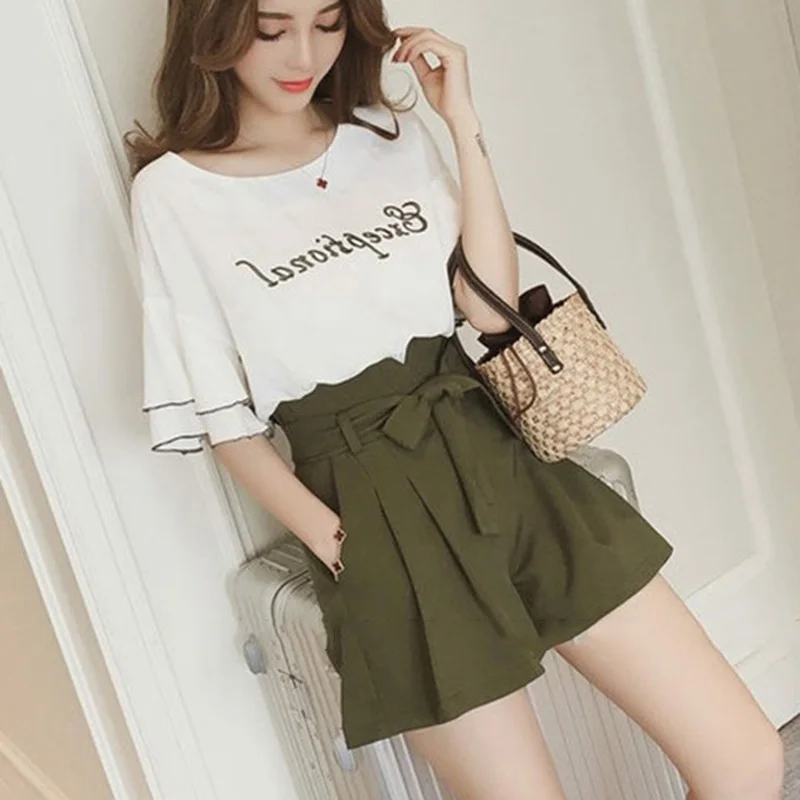2 New Fashion Women's Sets Summer Women's Tracksuit Sexy Tracksuit Women Two Piece Set Embroidery Tops And Pants Suit Women Outfit - Color: 2