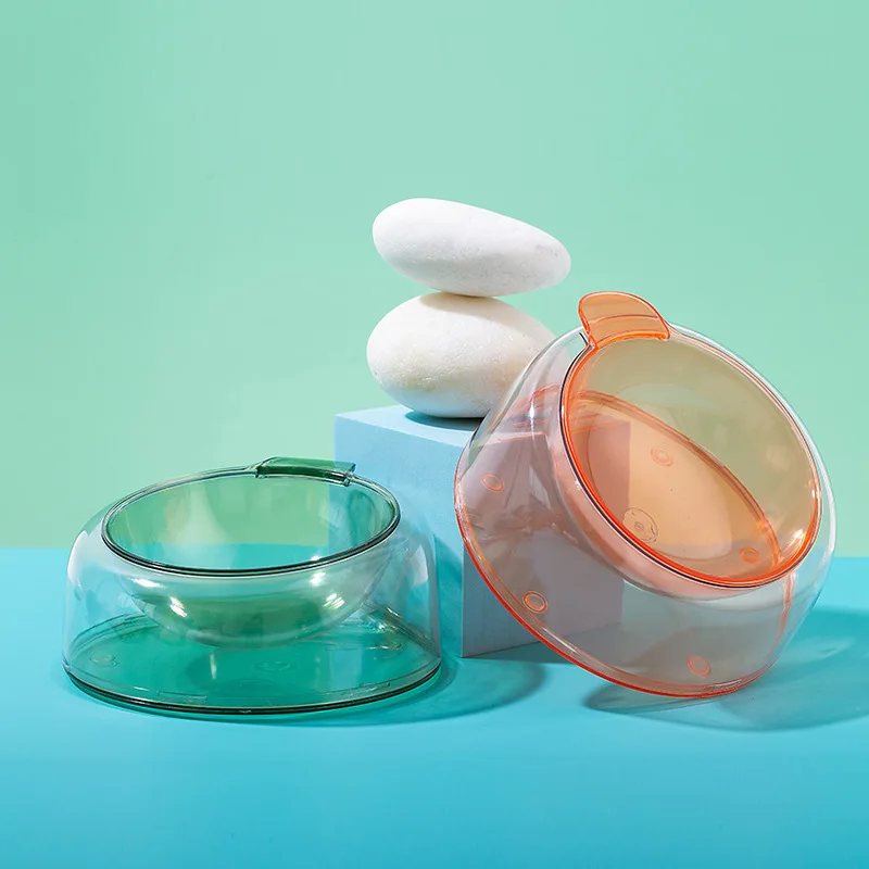 

Cat Bowl Dog Bowl Pet Feeding and Drinking Bowl Anti-tipping and Non-slip Slope Separable Pet Bowl Plastic Feeding Supplie