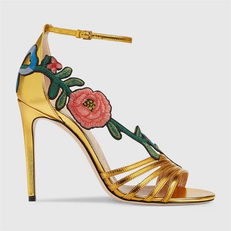 

high-heeled sexy thin-heeled bottom and Genuine Leather women's sandals super