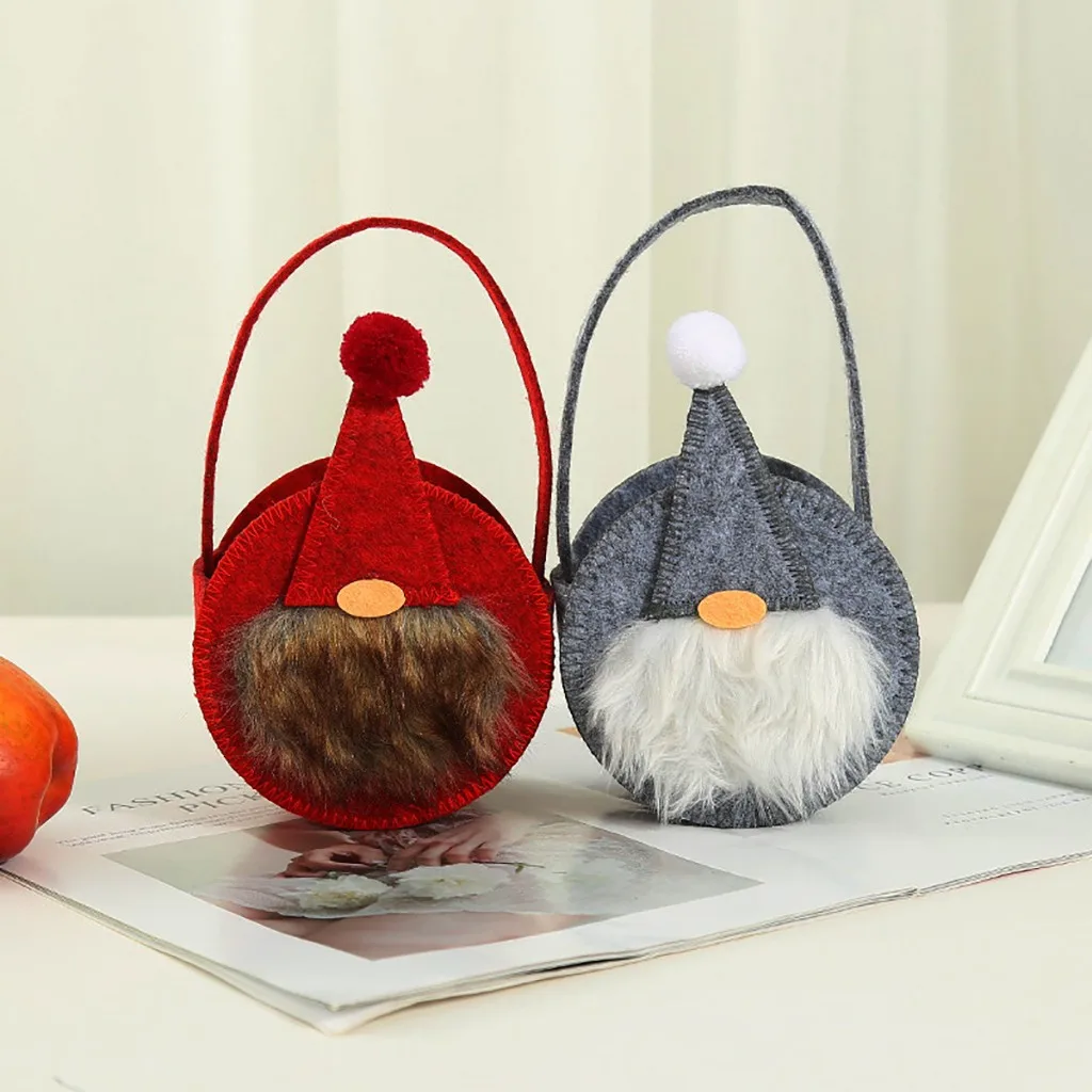 2021 Новая Рождественская сумка для конфет портативные сумки печенья подарочные