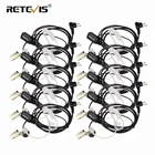 Retevis 10 шт. Walkie Talkie гарнитура для приемопередатчика Акустическая трубка наушники PTT MIC для Motorola DP1400GP2000CP200040 для HYT