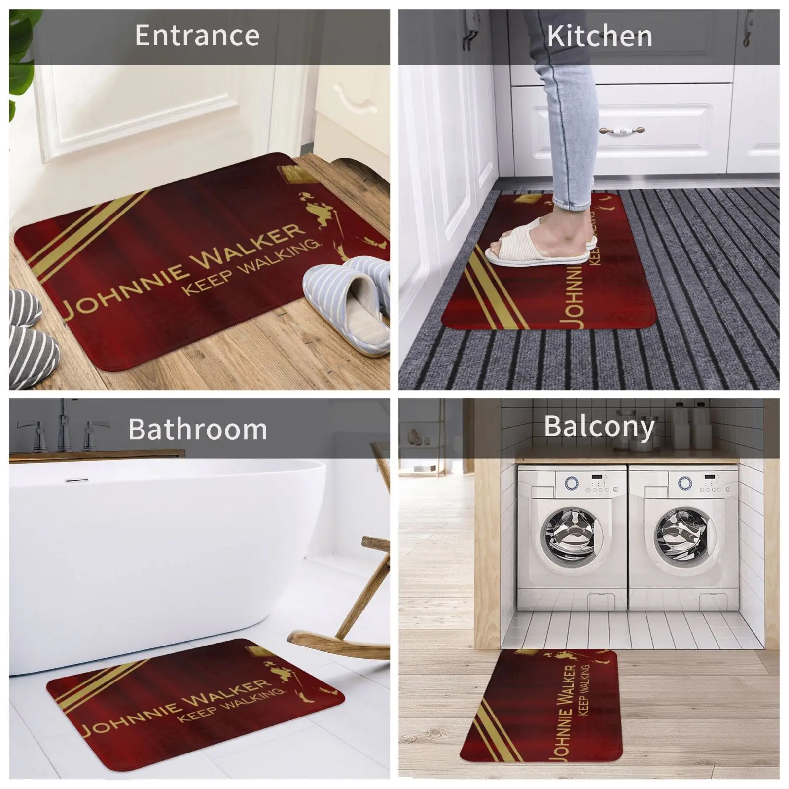 

Johnnie Walker Personality Floor Mat ,Front Carpet and Kitchen Carpet,for Bedroom, Laundry Room, Bathroom, Living Room Door Mat