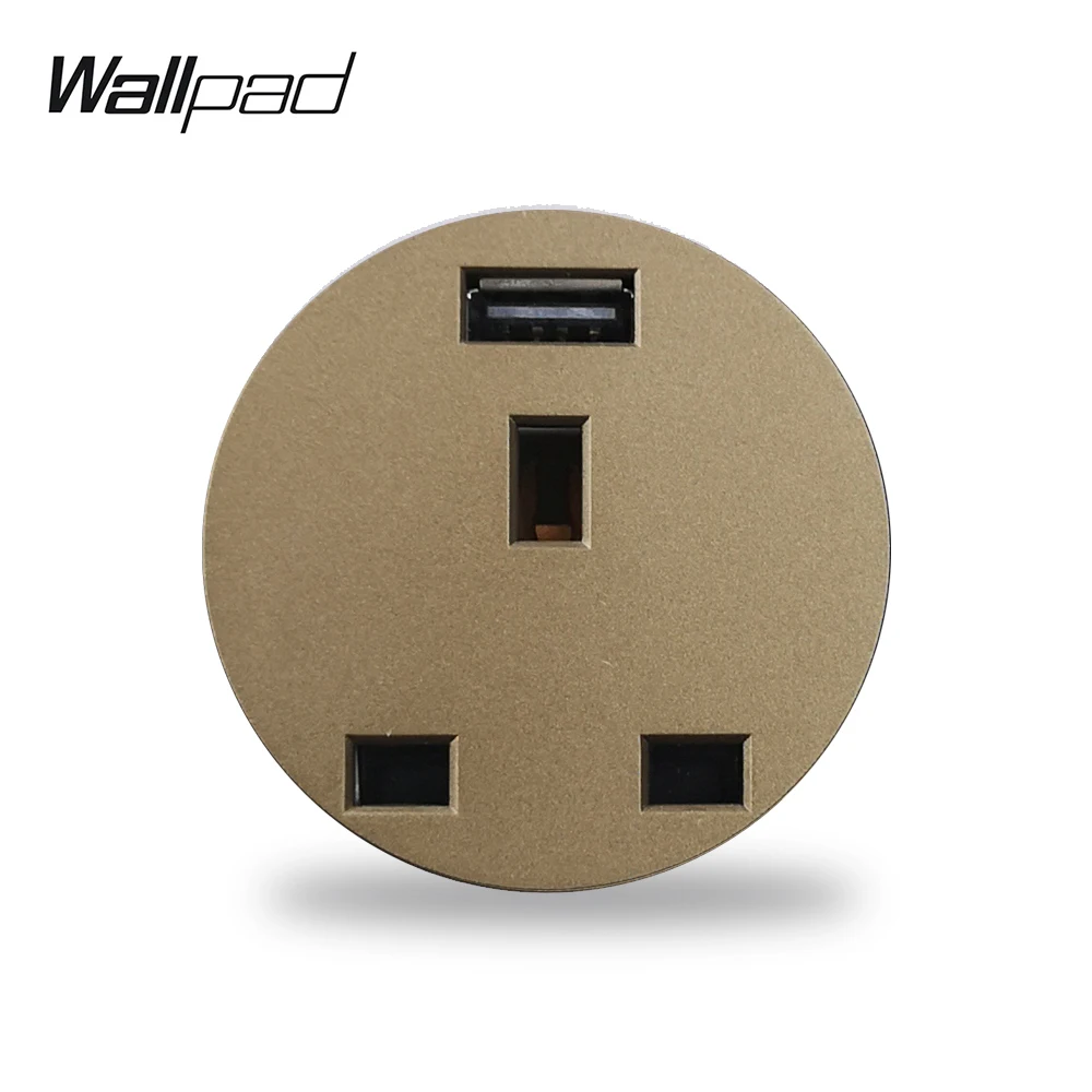 Wallpad L6 13A штепсельная вилка Великобритании электрическая розетка с 2.1A USB зарядным
