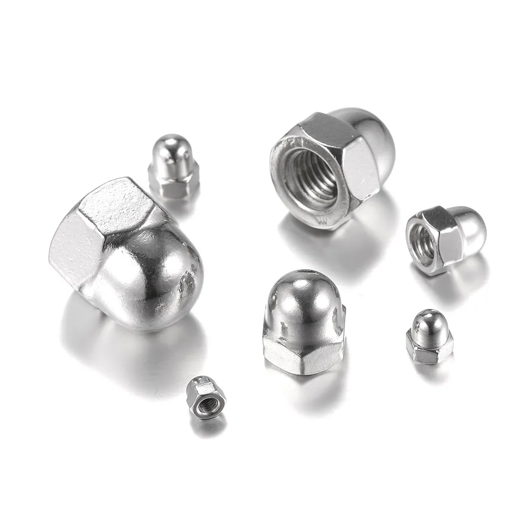 

Набор шестигранных гаек DIN1587 M-3/Φ/M5/M6/Φ/M12 304 из нержавеющей стали