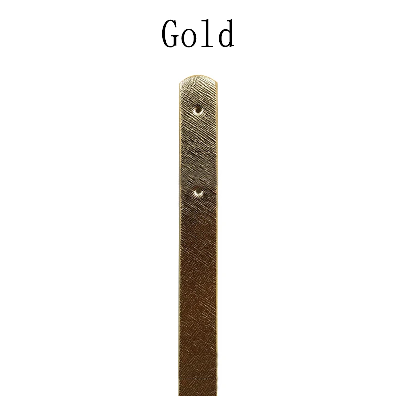 Gold Одна пара, длина 55 см, женская, для девушек, съемная сумка из искусственной кожи, ремень, ручка на ремне, сумка на плечо, аксессуары, ремень, сумка на ремне - Цвет: Gold