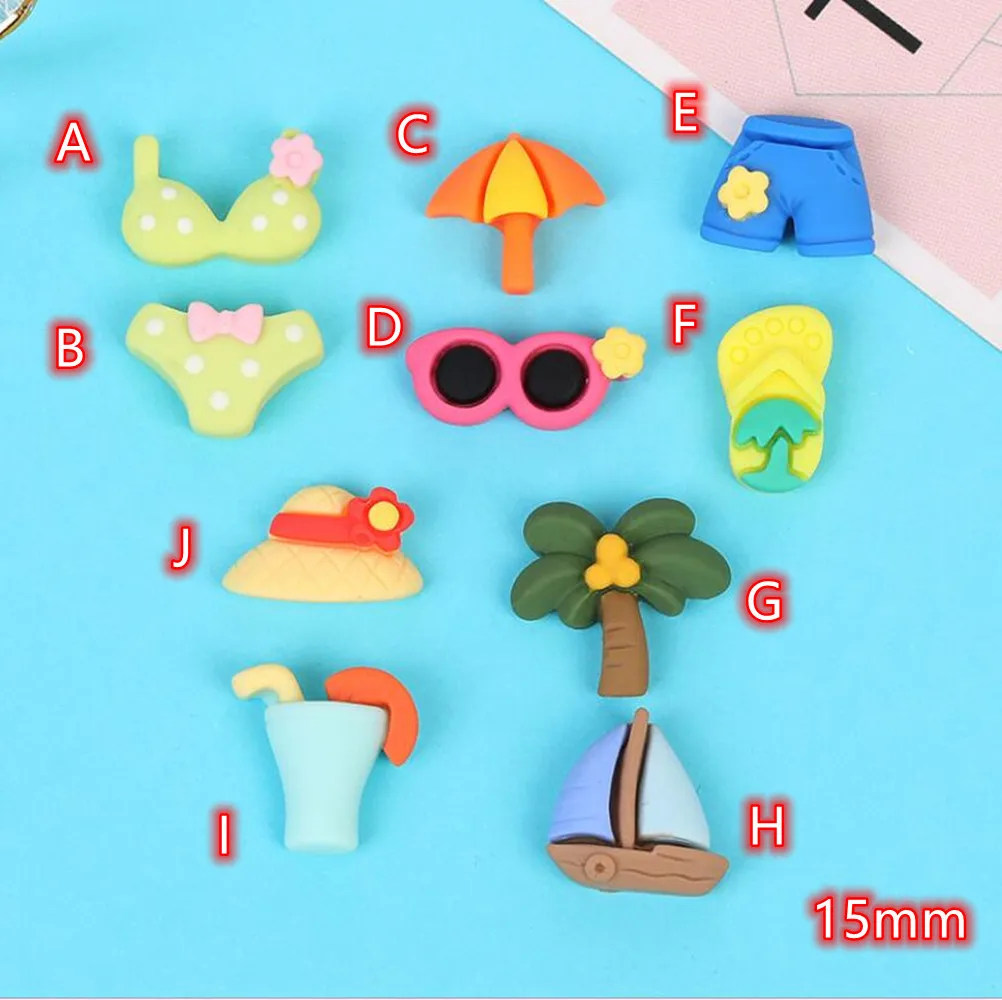 20 шт. Sandbeach Biniki Cabohons Kawaii солнцезащитные очки лодка шляпа с обратной стороной