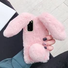Модный силиконовый чехол с пушистым кроличьим мехом для Samsung Galaxy S20 FE lite Note 20 Ultra 10 Plus M31S A21S A51 A71 5G